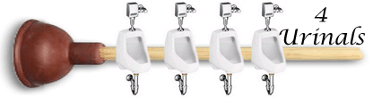 Four Urinals